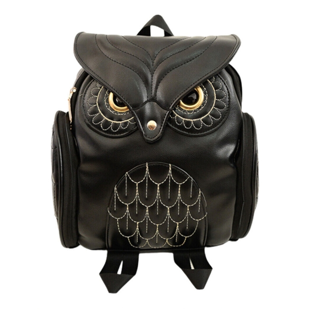 Black Owl Design Backpack